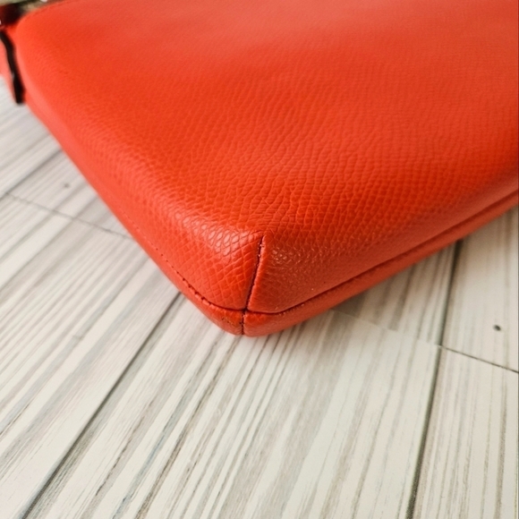 Coach East West Pop Crossbody Bag with Clutch in Orange, Brown with Silver Tone - Picture 9 of 15